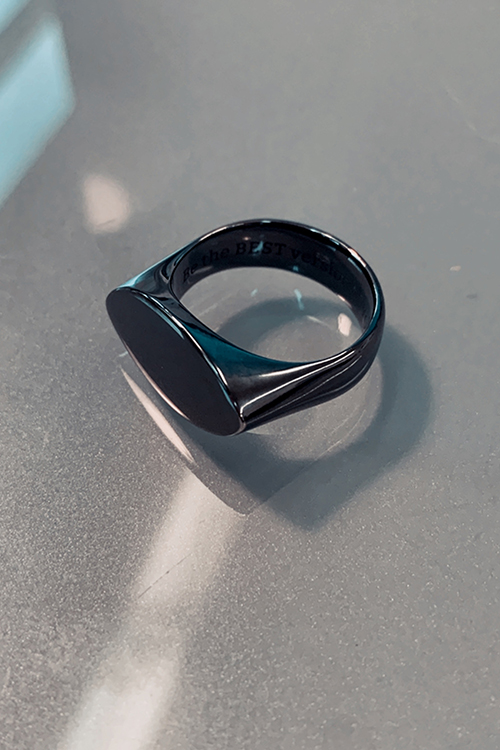 Schwarzer Ring Selbstliebe 2 Schmuck fürs Leben